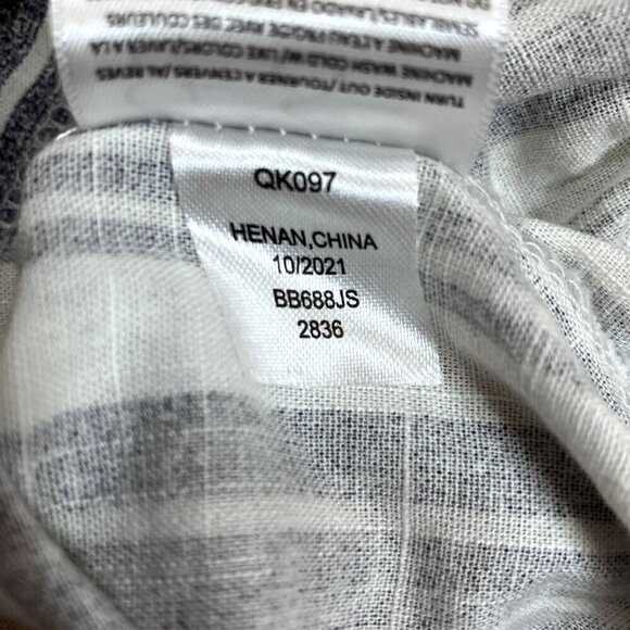 Jessica Simpson Girl's NWOT Striped Cotton Button-up Shortsleeve Blouse Sz M (8) - Picture 5 of 6